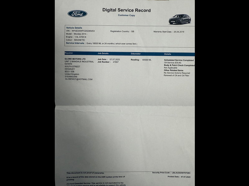 Ford Mondeo 1.5T EcoBoost ST-Line Edition Euro 6 (s/s) 5dr