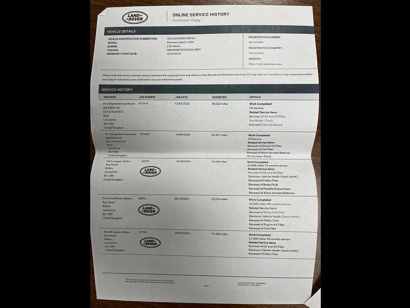 Land Rover Discovery Sport 2.0 TD4 SE Tech 4WD Euro 6 (s/s) 5dr