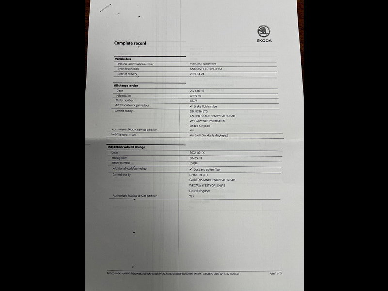 Skoda Karoq 2.0 TDI Edition 4WD Euro 6 (s/s) 5dr