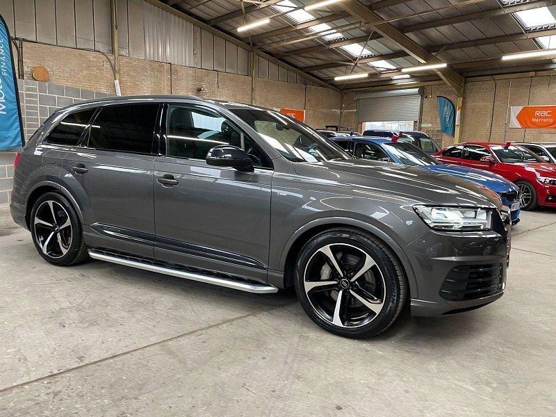 Audi Q7 3.0 TDI QUATTRO BLACK EDITION MHEV 5d 282 BHP SIDE STEPS, 21'S FULL LEATHER 21 INCH 5 SPOKE ALLOYS, BOSE, 5dr Automatic 2025