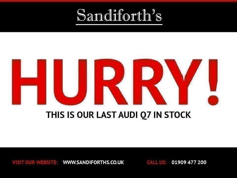 Audi Q7 3.0 TDI QUATTRO BLACK EDITION MHEV 5d 282 BHP SIDE STEPS, 21'S FULL LEATHER 21 INCH 5 SPOKE ALLOYS, BOSE, 5dr Automatic 2025
