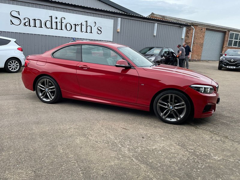 BMW 2 Series 2.0 218D M SPORT 2d 148 BHP ONLY 29K 3 SERVICES, SAT NAV, LEATHER,  FRONT AND REAR PARKING SENSORS, 2dr Manual 2024