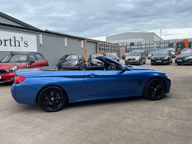 BMW 4 SERIES 2.0 420D M SPORT CABRIOLET 2d 188 BHP 6 SERVICES,  HEATED NECK SCARF, ONLY 55K 2dr Automatic 2024