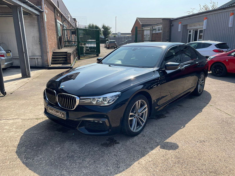 BMW 7 Series 3.0 740d M Sport Saloon 4dr Diesel Auto xDrive Euro 6 (s/s) (320 ps) Black Leather, Soft Close Doors 4dr Automatic 2024