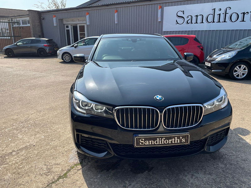 BMW 7 Series 3.0 740d M Sport Saloon 4dr Diesel Auto xDrive Euro 6 (s/s) (320 ps) Black Leather, Soft Close Doors 4dr Automatic 2024