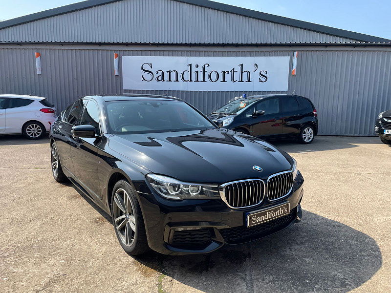 BMW 7 Series 3.0 740d M Sport Saloon 4dr Diesel Auto xDrive Euro 6 (s/s) (320 ps) Black Leather, Soft Close Doors 4dr Automatic 2024