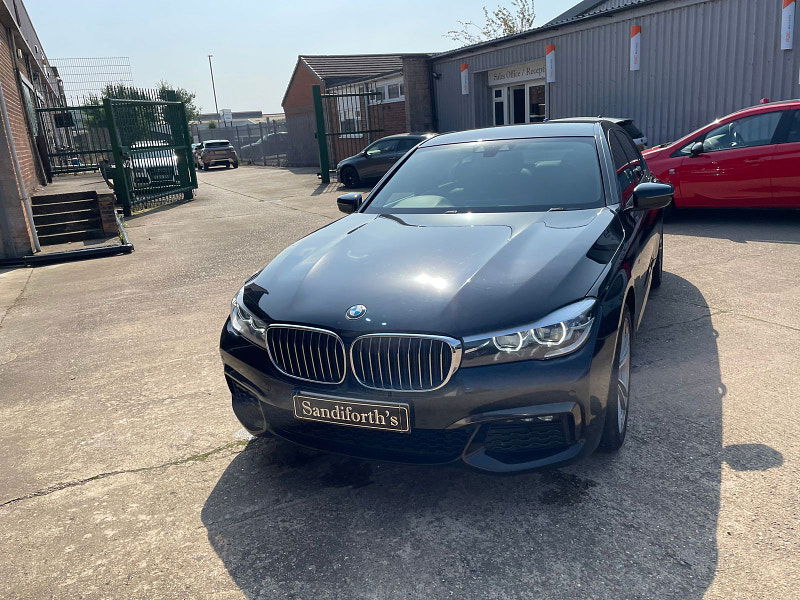 BMW 7 Series 3.0 740d M Sport Saloon 4dr Diesel Auto xDrive Euro 6 (s/s) (320 ps) Black Leather, Soft Close Doors 4dr Automatic 2024