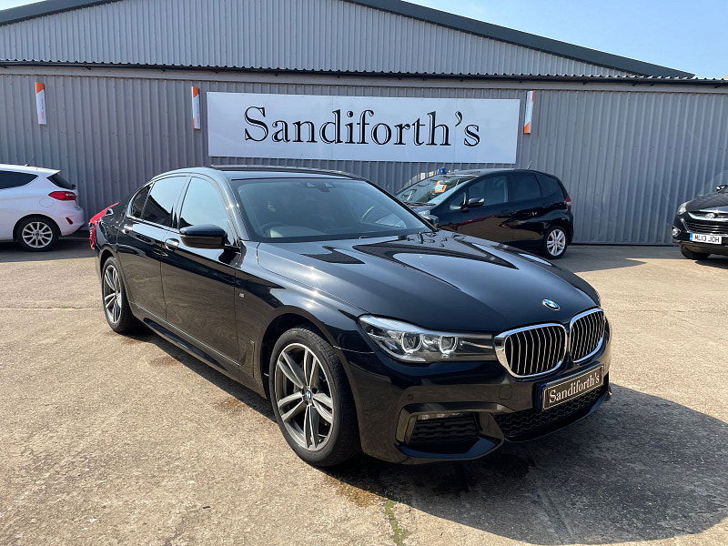 BMW 7 Series 3.0 740d M Sport Saloon 4dr Diesel Auto xDrive Euro 6 (s/s) (320 ps) Black Leather, Soft Close Doors 4dr Automatic 2024