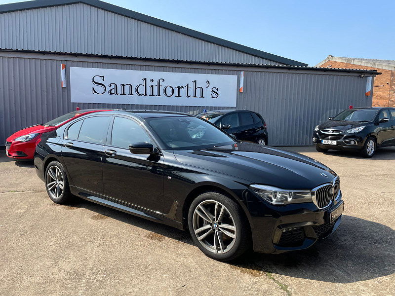 BMW 7 Series 3.0 740d M Sport Saloon 4dr Diesel Auto xDrive Euro 6 (s/s) (320 ps) Black Leather, Soft Close Doors 4dr Automatic 2024