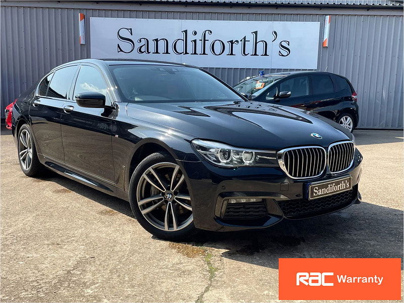 BMW 7 Series 3.0 740d M Sport Saloon 4dr Diesel Auto xDrive Euro 6 (s/s) (320 ps) Black Leather, Soft Close Doors 4dr Automatic 2024