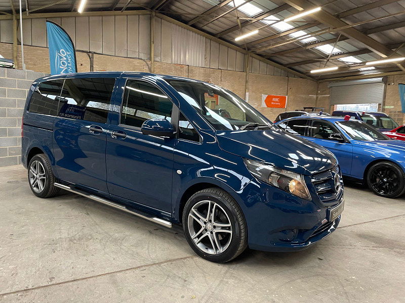 Mercedes-Benz Vito 2.1 114 BLUETEC TOURER PRO 5d 136 BHP CHROME SIDE STEPS, PRIVACY,  8 SEATS, AUTOMATIC, 5 SPOKE ALLOYS 5dr Automatic 2025