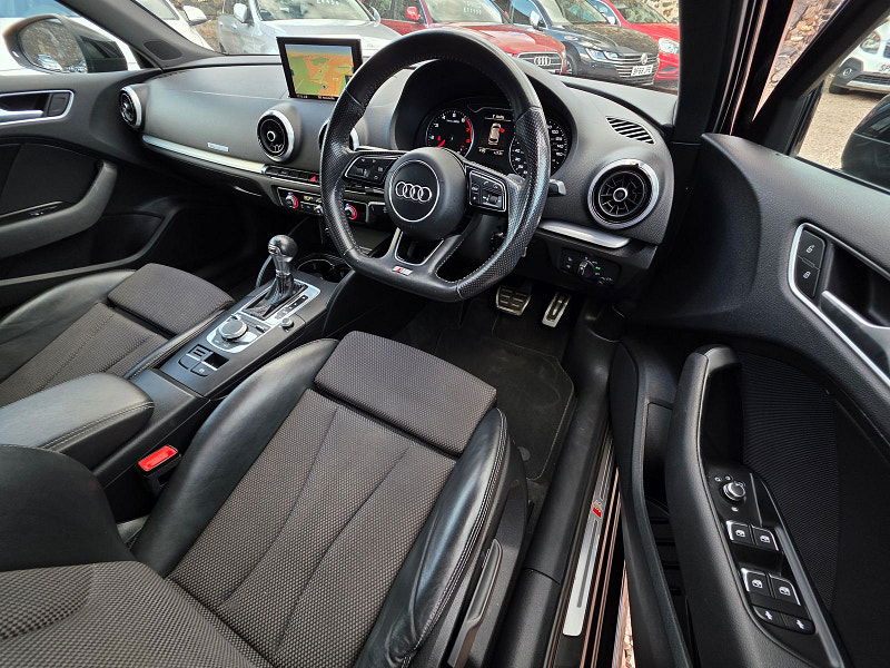 Audi A3 1.4L Sportback Black Edition TFSI Semi-Auto Hatchback 5dr Petrol Semi Automatic Euro 6 (148 bhp) 5dr Automatic 2025