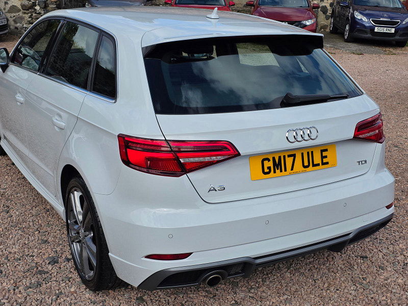 Audi A3 1.6L Sportback S Line TDI Semi-Auto Hatchback 5dr Diesel Semi Automatic Euro 6 (114 bhp) 5dr Automatic 2025