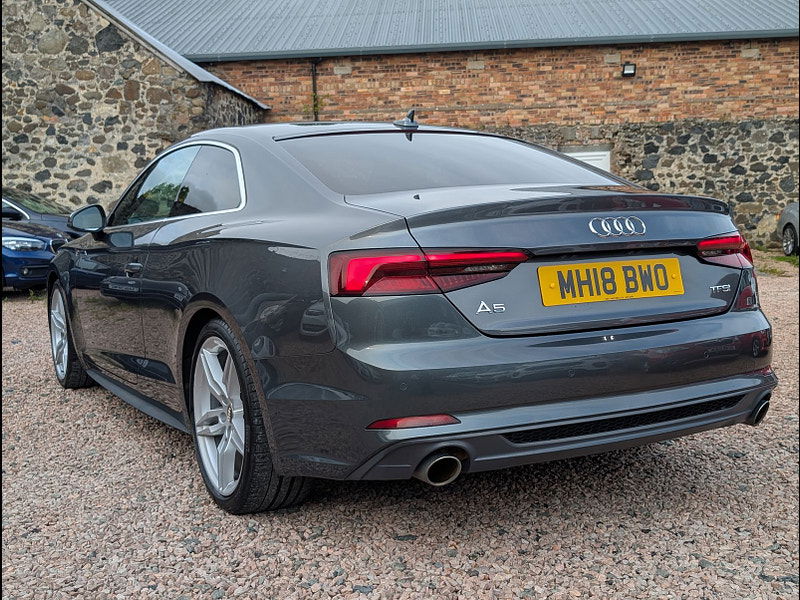Audi A5 2.0L S Line TSFi Auto Coupe 2dr Petrol Semi Automatic Euro 6 (188 bhp) 2dr Semi Automatic 2025