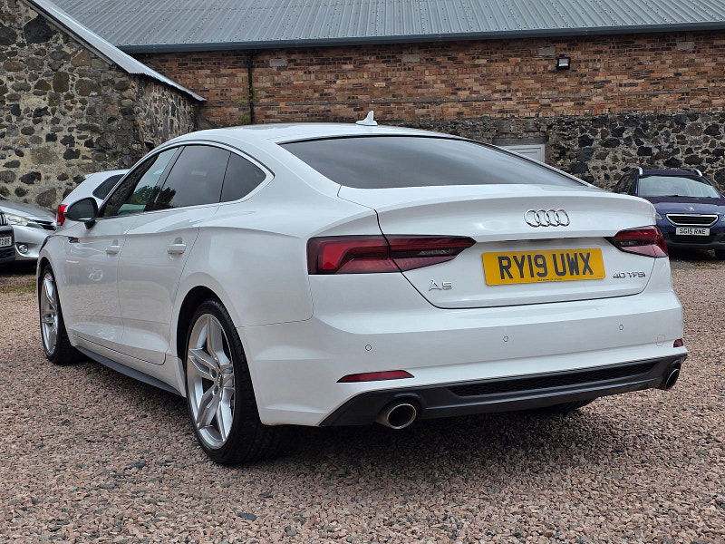 Audi A5 2.0L Sportback 40 TFSI S Line Semi-Auto Coupe 5dr Petrol Semi Automatic Euro 6 (188 bhp) 5dr Semi Automatic 2025