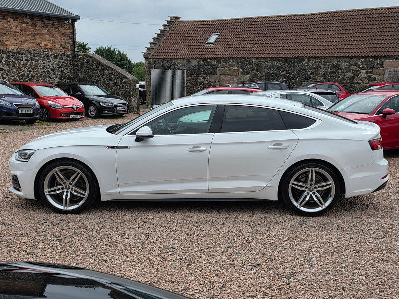 Audi A5 2.0L Sportback 40 TFSI S Line Semi-Auto Coupe 5dr Petrol Semi Automatic Euro 6 (188 bhp) 5dr Semi Automatic 2025