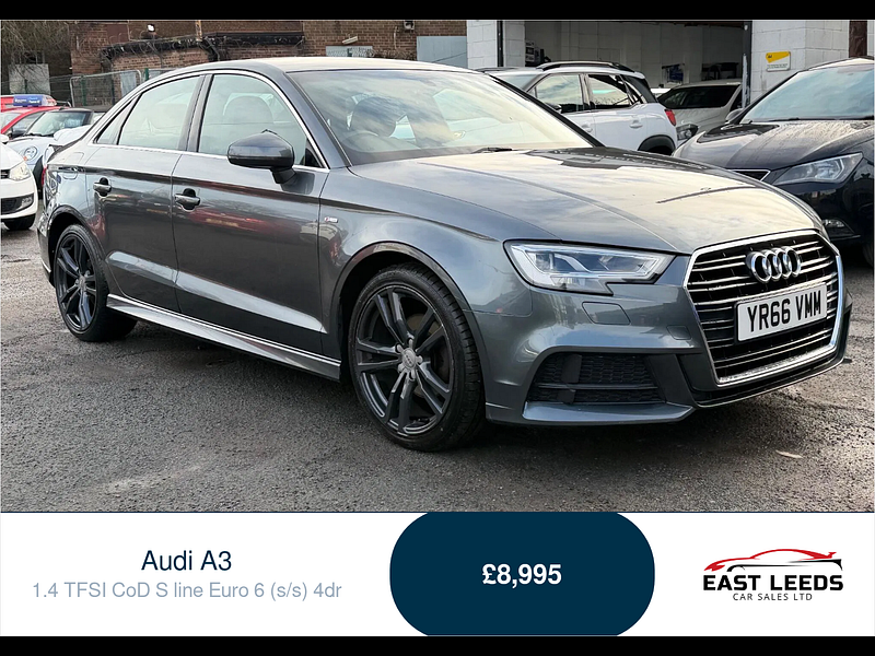 Audi A3 1.4 TFSI CoD S line Euro 6 (s/s) 4dr 4dr Manual 2026