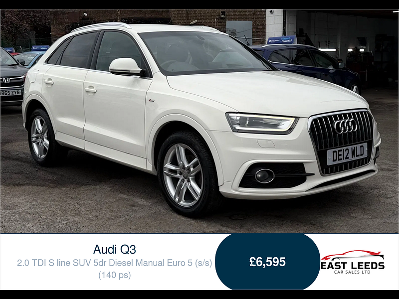Audi Q3 2.0 TDI S line SUV 5dr Diesel Manual Euro 5 (s/s) (140 ps) 5dr Manual 2026
