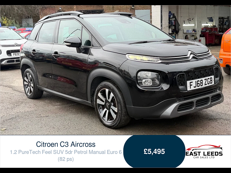 Citroen C3 Aircross 1.2 PureTech Feel SUV 5dr Petrol Manual Euro 6 (82 ps) 5dr Manual 2026
