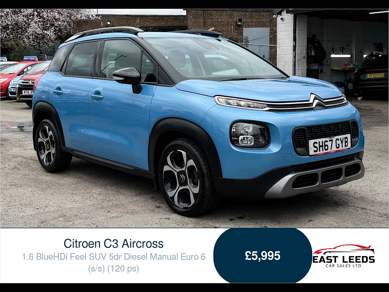 Citroen C3 Aircross 1.6 BlueHDi Feel SUV 5dr Diesel Manual Euro 6 (s/s) (120 ps) 5dr Manual 2026