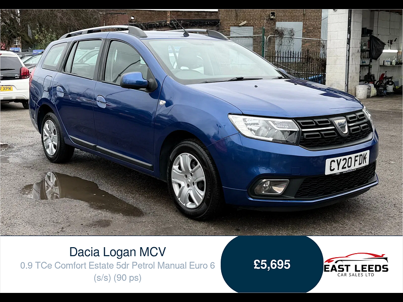 Dacia Logan MCV 0.9 TCe Comfort Estate 5dr Petrol Manual Euro 6 (s/s) (90 ps) 5dr Manual 2026