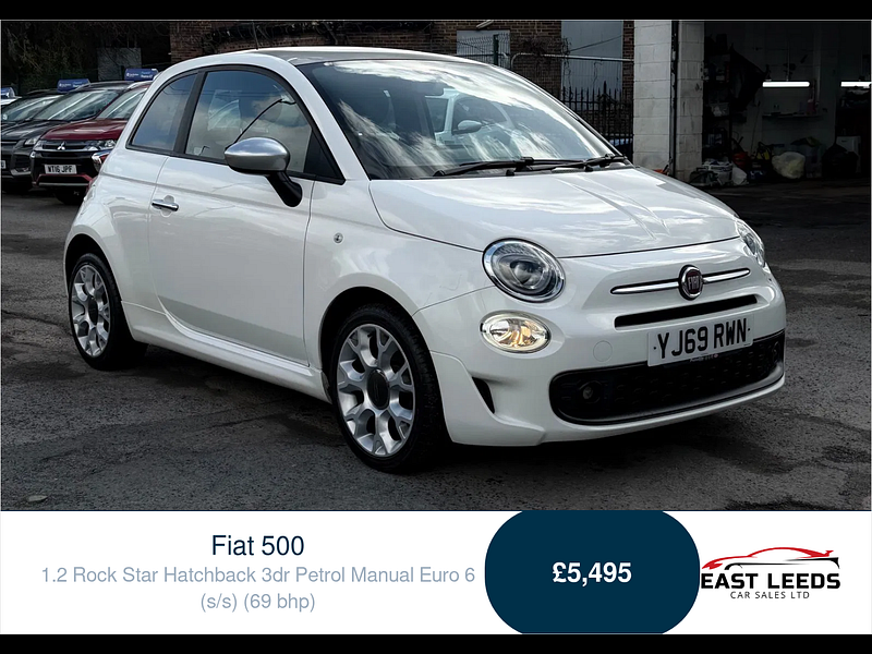 Fiat 500 1.2 Rock Star Hatchback 3dr Petrol Manual Euro 6 (s/s) (69 bhp) 3dr Manual 2026