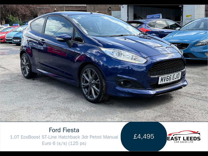 Ford Fiesta 1.0T EcoBoost ST-Line Hatchback 3dr Petrol Manual Euro 6 (s/s) (125 ps) 3dr Manual 2026