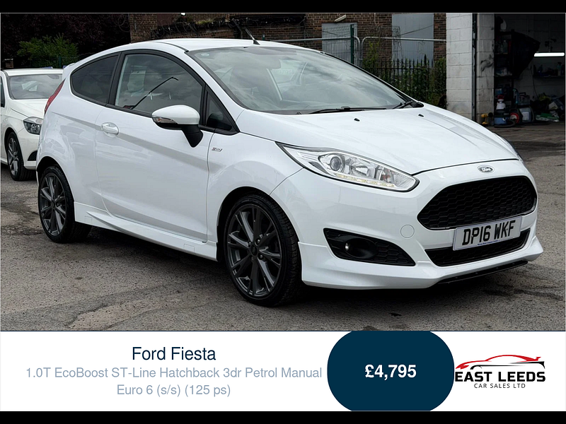Ford Fiesta 1.0T EcoBoost ST-Line Hatchback 3dr Petrol Manual Euro 6 (s/s) (125 ps) 3dr Manual 2026