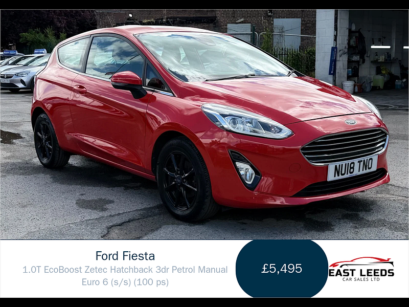 Ford Fiesta 1.0T EcoBoost Zetec Hatchback 3dr Petrol Manual Euro 6 (s/s) (100 ps) 3dr Manual 2026