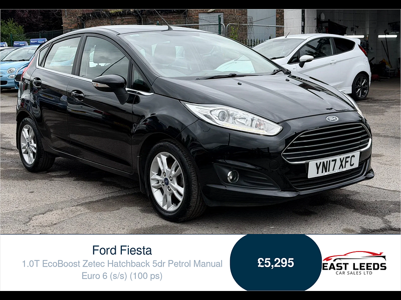 Ford Fiesta 1.0T EcoBoost Zetec Hatchback 5dr Petrol Manual Euro 6 (s/s) (100 ps) 5dr Manual 2026