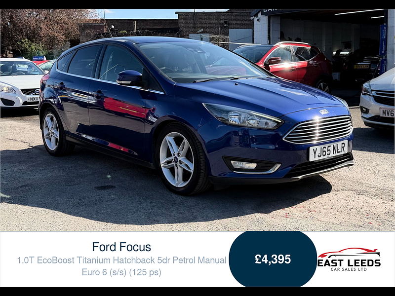 Ford Focus 1.0T EcoBoost Titanium Hatchback 5dr Petrol Manual Euro 6 (s/s) (125 ps) 5dr Manual 2026