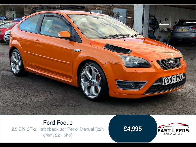 Ford Focus 2.5 SIV ST-2 Hatchback 3dr Petrol Manual (224 g/km, 221 bhp) 3dr Manual 2026