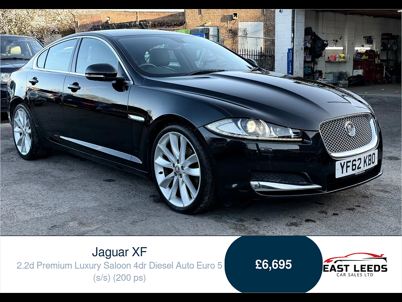 Jaguar XF 2.2d Premium Luxury Saloon 4dr Diesel Auto Euro 5 (s/s) (200 ps) 4dr Automatic 2026