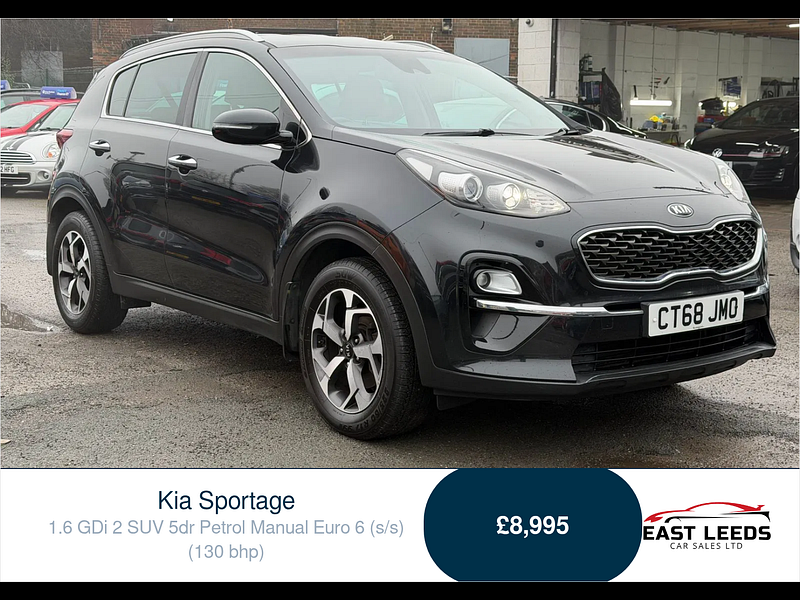 Kia Sportage 1.6 GDi 2 SUV 5dr Petrol Manual Euro 6 (s/s) (130 bhp) 5dr Manual 2026