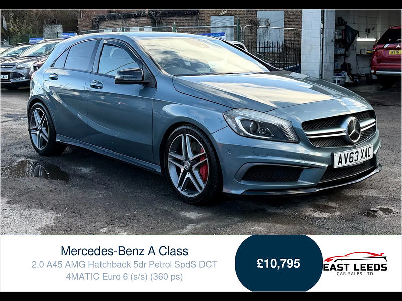 Mercedes-Benz A Class 2.0 A45 AMG Hatchback 5dr Petrol SpdS DCT 4MATIC Euro 6 (s/s) (360 ps) 5dr Automatic 2026