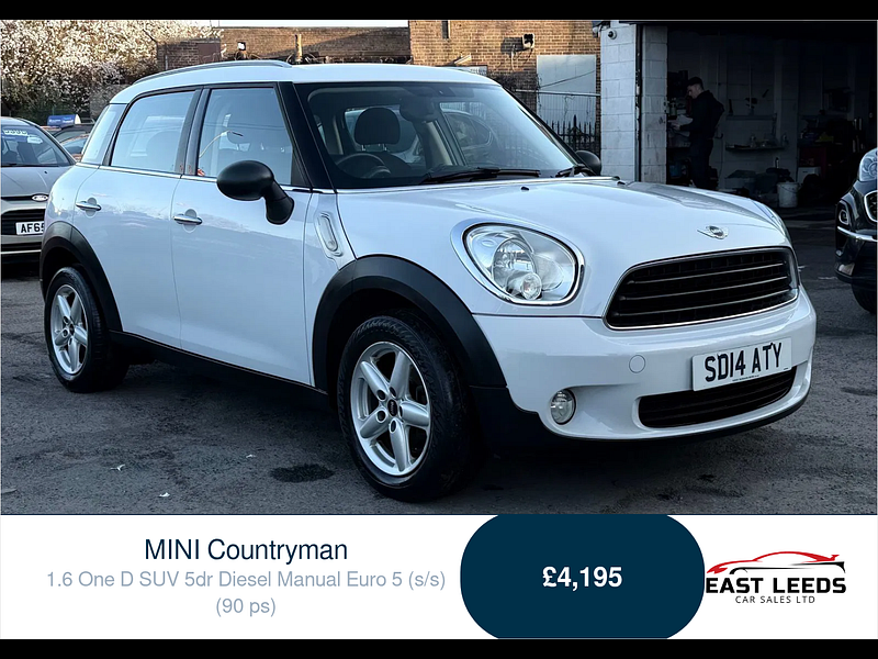 MINI Countryman 1.6 One D SUV 5dr Diesel Manual Euro 5 (s/s) (90 ps) 5dr Manual 2026