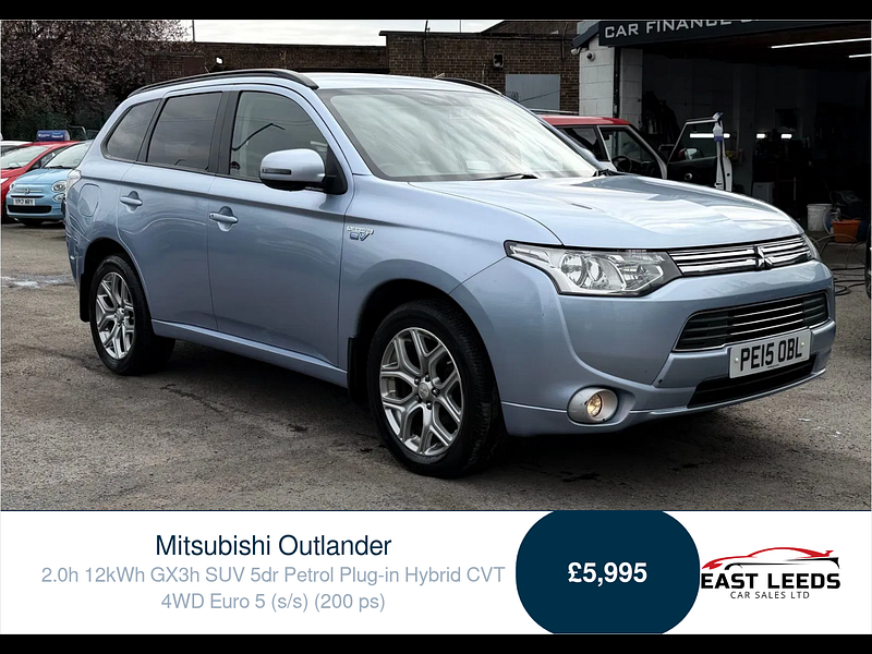 Mitsubishi Outlander 2.0h 12kWh GX3h SUV 5dr Petrol Plug-in Hybrid CVT 4WD Euro 5 (s/s) (200 ps) 5dr Automatic 2026