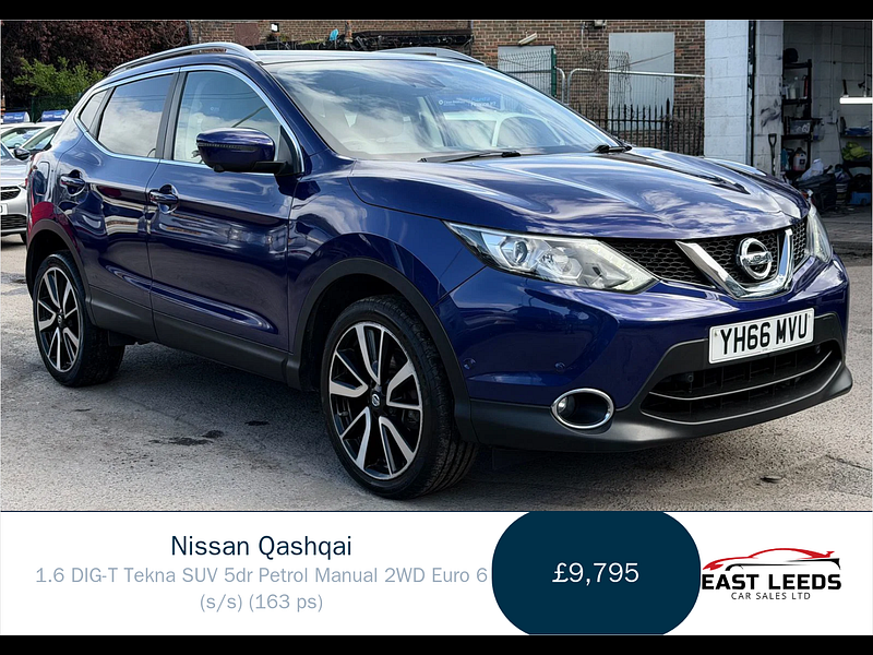Nissan Qashqai 1.6 DIG-T Tekna SUV 5dr Petrol Manual 2WD Euro 6 (s/s) (163 ps) 5dr Manual 2026