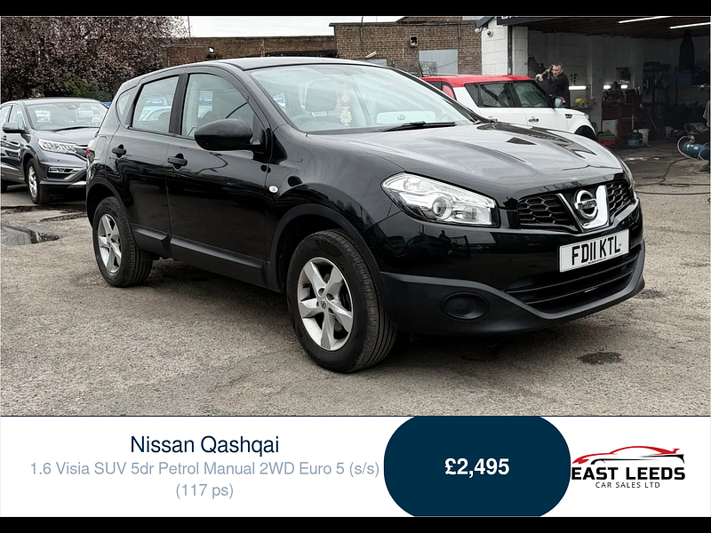 Nissan Qashqai 1.6 Visia SUV 5dr Petrol Manual 2WD Euro 5 (s/s) (117 ps) 5dr Manual 2026