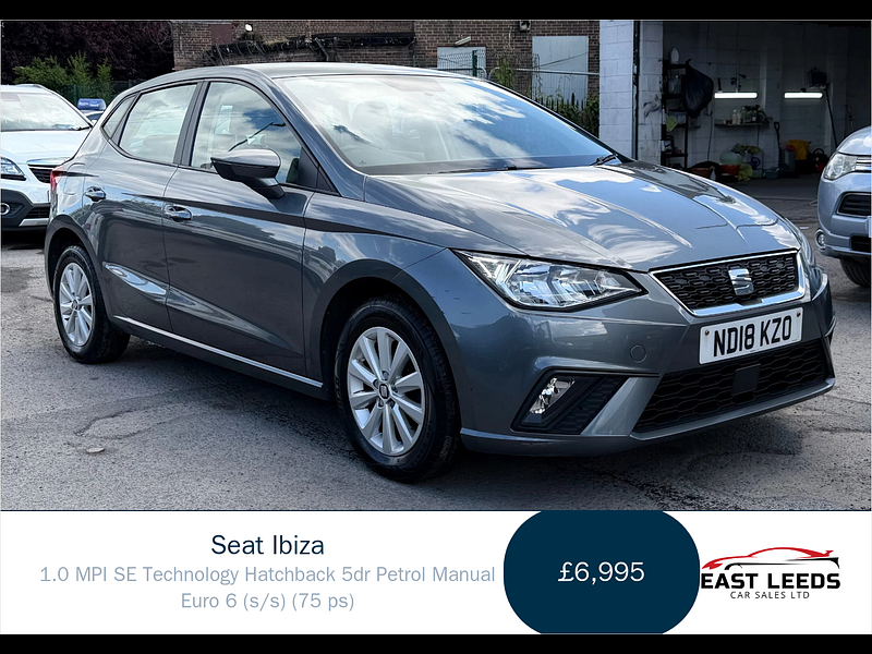 Seat Ibiza 1.0 MPI SE Technology Hatchback 5dr Petrol Manual Euro 6 (s/s) (75 ps) 5dr Manual 2026