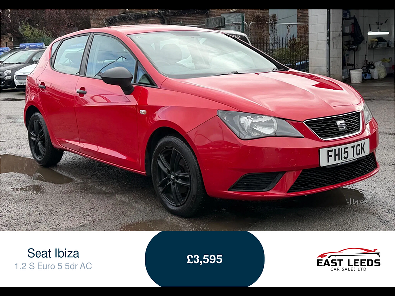 Seat Ibiza 1.2 S Euro 5 5dr AC 5dr Manual 2025