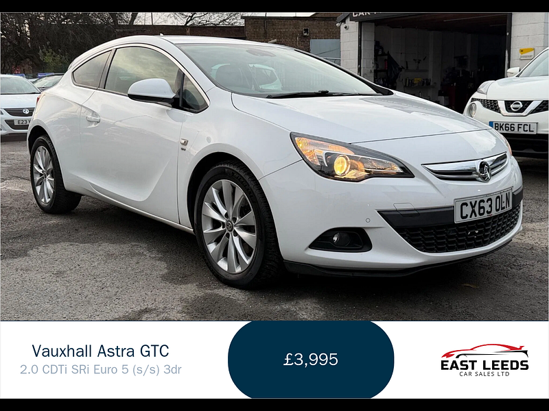 Vauxhall Astra GTC 2.0 CDTi SRi Euro 5 (s/s) 3dr 3dr Manual 2026