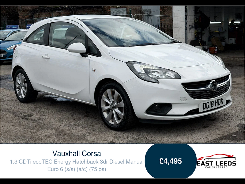 Vauxhall Corsa 1.3 CDTi ecoTEC Energy Hatchback 3dr Diesel Manual Euro 6 (s/s) (a/c) (75 ps) 3dr Manual 2026