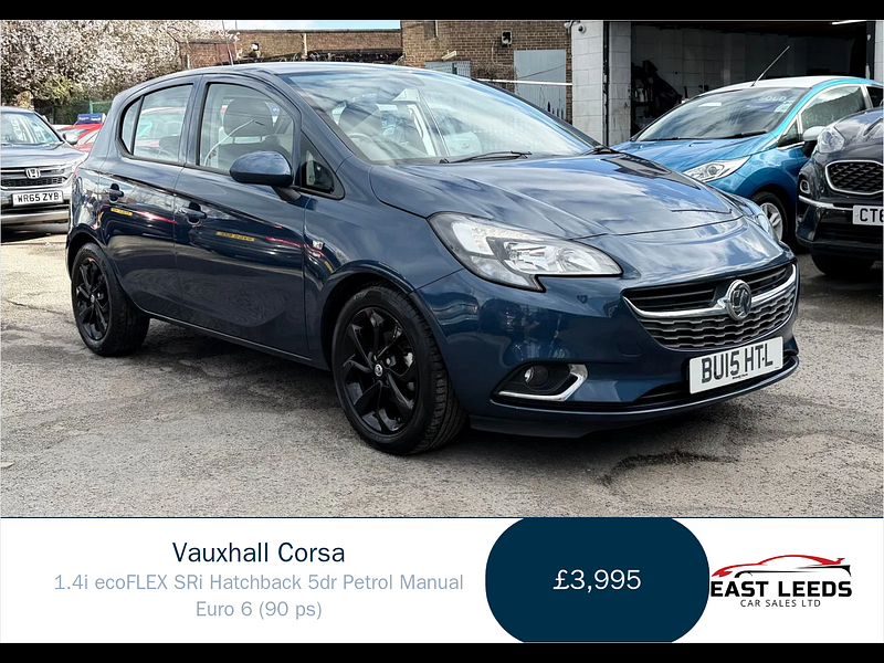 Vauxhall Corsa 1.4i ecoFLEX SRi Hatchback 5dr Petrol Manual Euro 6 (90 ps) 5dr Manual 2026