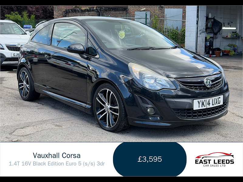 Vauxhall Corsa 1.4T 16V Black Edition Euro 5 (s/s) 3dr 3dr Manual 2026