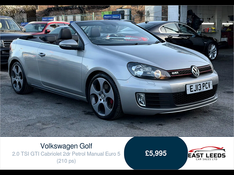 Volkswagen Golf 2.0 TSI GTI Cabriolet 2dr Petrol Manual Euro 5 (210 ps) 2dr Manual 2026