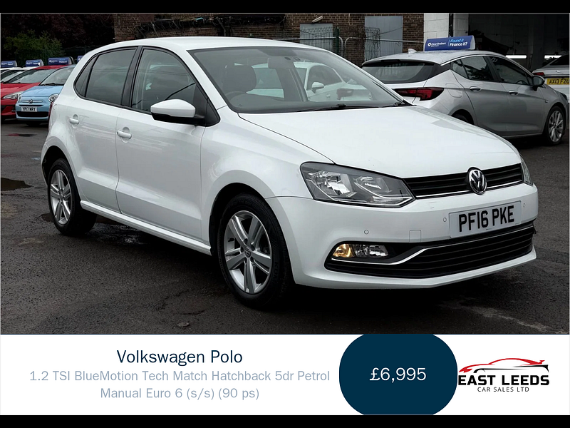 Volkswagen Polo 1.2 TSI BlueMotion Tech Match Hatchback 5dr Petrol Manual Euro 6 (s/s) (90 ps) 5dr Manual 2026