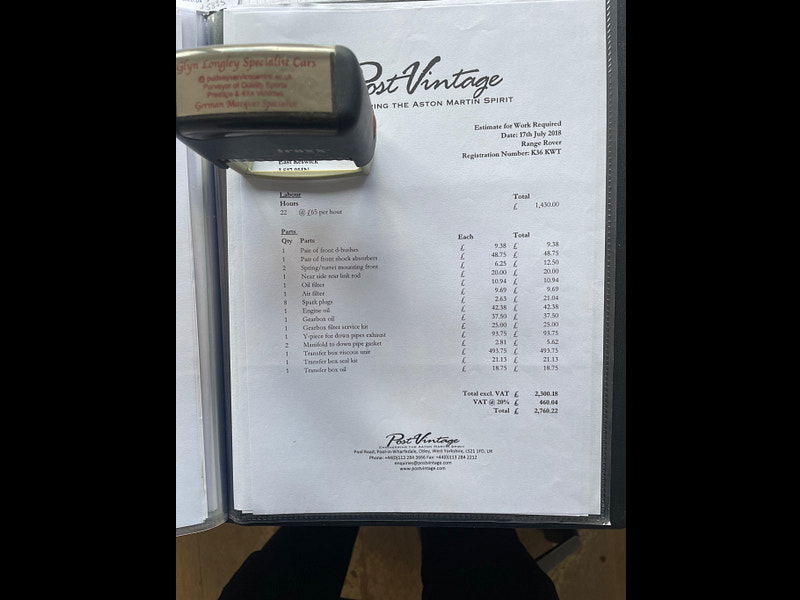 Land Rover Range Rover VOG EFI 89 5dr Automatic 2026