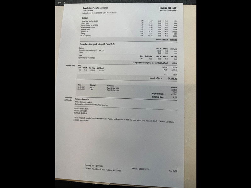 Porsche Boxster 3.2 986 S 2dr 2dr Manual 2025