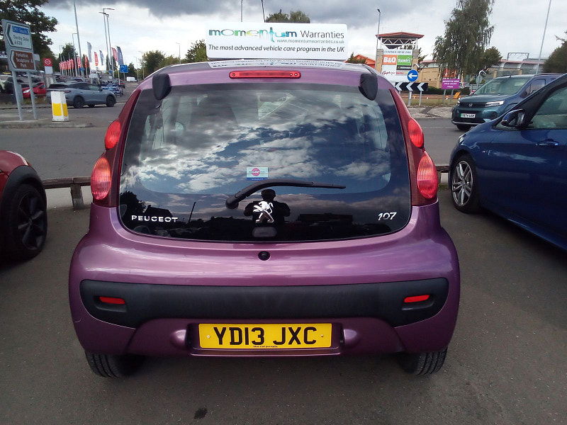 Peugeot 107 1.0L Active Hatchback 3dr Petrol Manual Euro 5 (68 bhp) 3dr Manual 2025